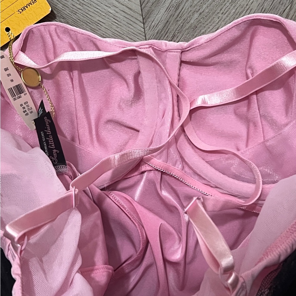 2005 Vintage Victoria’s Secret Pink & Black Corset Top Unreleased Sample 36B - Picture 4 of 9